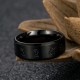 Black Jambhala Titanium Steel Balance Ring Black Jambhala Titanium Steel Balance Ring
