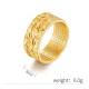 Auspicious Clouds Heart Sutra Pattern Calm Ring