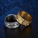 Auspicious Clouds Heart Sutra Pattern Calm Ring