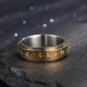 Tibetan Mantra Balance Rotatable Ring