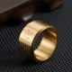 Heart Sutra Swastika Titanium Steel Rotatable Luck Ring Heart Sutra Swastika Titanium Steel Rotatable Luck Ring