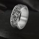 Auspicious Clouds Titanium Balance Ring