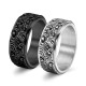 Auspicious Clouds Titanium Balance Ring