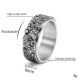 Auspicious Clouds Titanium Balance Ring