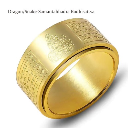 Chinese Zodiac Buddha Heart Sutra Ring Chinese Zodiac Buddha Heart Sutra Ring