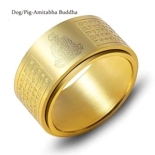 Chinese Zodiac Buddha Heart Sutra Ring Chinese Zodiac Buddha Heart Sutra Ring