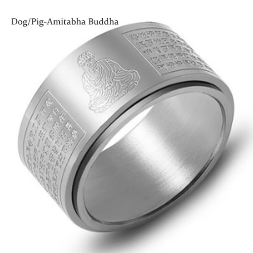 Chinese Zodiac Buddha Heart Sutra Ring Chinese Zodiac Buddha Heart Sutra Ring