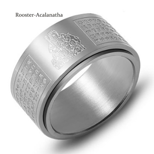 Chinese Zodiac Buddha Heart Sutra Ring Chinese Zodiac Buddha Heart Sutra Ring