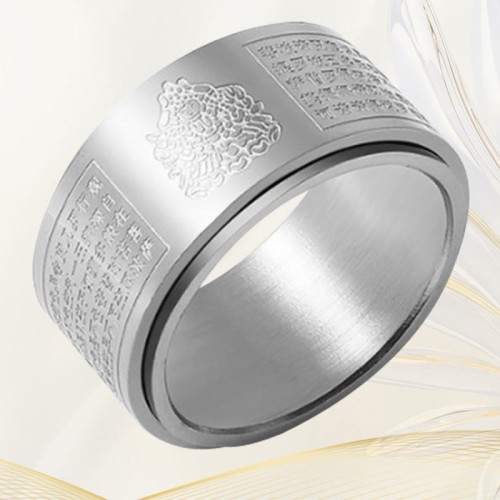 Chinese Zodiac Buddha Heart Sutra Ring Chinese Zodiac Buddha Heart Sutra Ring