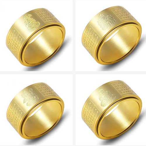 Chinese Zodiac Buddha Heart Sutra Ring Chinese Zodiac Buddha Heart Sutra Ring
