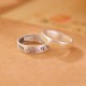 Lotus Six True Words Sterling Silver Enlightenment Ring