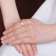 Lotus Six True Words Sterling Silver Enlightenment Ring