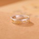 Lotus Six True Words Sterling Silver Enlightenment Ring