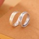 Lotus Six True Words Sterling Silver Enlightenment Ring