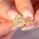 Chalcedony Peace Buckle 925 Sterling Silver Snake Ring Chalcedony Peace Buckle 925 Sterling Silver Snake Ring