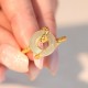 Chalcedony Peace Buckle 925 Sterling Silver Snake Ring Chalcedony Peace Buckle 925 Sterling Silver Snake Ring