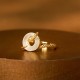 Chalcedony Peace Buckle 925 Sterling Silver Snake Ring Chalcedony Peace Buckle 925 Sterling Silver Snake Ring