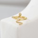 925 Silver Golden Snake Year of the Snake Ring 925 Silver Golden Snake Year of the Snake Ring