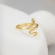 925 Silver Golden Snake Year of the Snake Ring 925 Silver Golden Snake Year of the Snake Ring