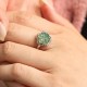 Jade Alloy Flower Ring Jade Alloy Flower Ring