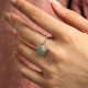 Jade Alloy Flower Ring Jade Alloy Flower Ring