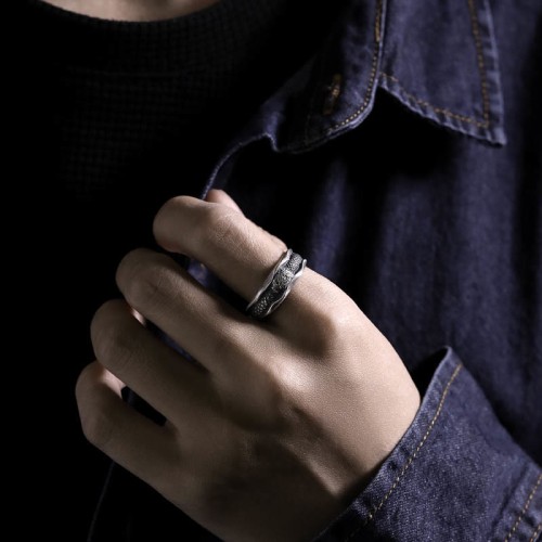 999 Silver Snake Year of the Snake Ring