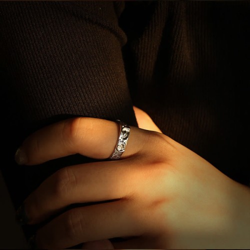 999 Silver Buddha Eyes Protection Ring 999 Silver Buddha Eyes Protection Ring
