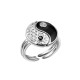 Yin Yang Titanium Steel Cuff Couple Ring Yin Yang Titanium Steel Cuff Couple Ring