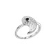 Yin Yang Titanium Steel Cuff Couple Ring Yin Yang Titanium Steel Cuff Couple Ring