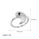 Yin Yang Titanium Steel Cuff Couple Ring Yin Yang Titanium Steel Cuff Couple Ring
