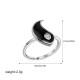 Yin Yang Titanium Steel Cuff Couple Ring Yin Yang Titanium Steel Cuff Couple Ring