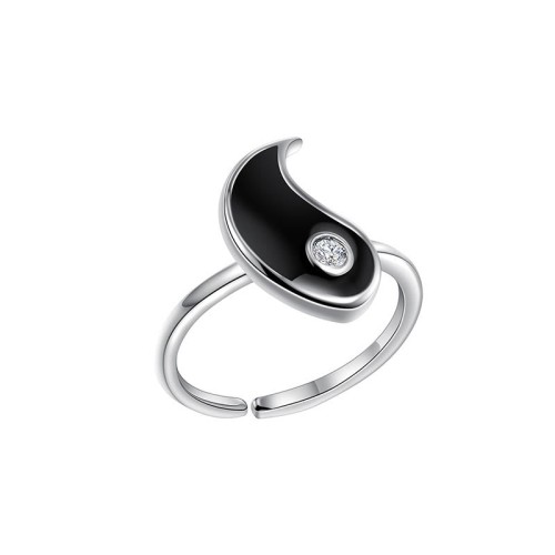 Yin Yang Titanium Steel Cuff Couple Ring Yin Yang Titanium Steel Cuff Couple Ring