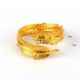River Gold Plated Copper Feather Wealth Ring