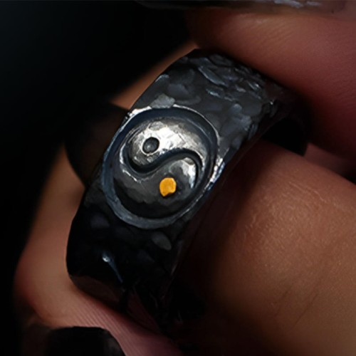 999 Sterling Silver Yin Yang Balance Ring 999 Sterling Silver Yin Yang Balance Ring