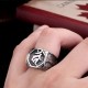 Tibetan Titanium Steel Sanskrit Balance Ring