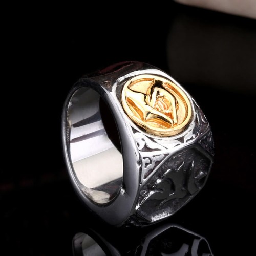 Tibetan Titanium Steel Sanskrit Balance Ring