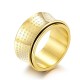 Tibetan Miniature Heart Sutra Titanium Steel Spinner Ring