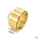 Tibetan Golden Light Mantra Titanium Steel Ring