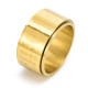 Tibetan Golden Light Mantra Titanium Steel Ring