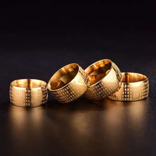 Tibetan Seal Heart Sutra Balance Ring Tibetan Seal Heart Sutra Balance Ring