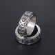 Tibetan Om Mani Padme Hum Titanium Steel Spinner Ring Tibetan Om Mani Padme Hum Titanium Steel Spinner Ring