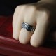 Tibetan Om Mani Padme Hum Titanium Steel Spinner Ring Tibetan Om Mani Padme Hum Titanium Steel Spinner Ring