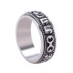 Tibetan Om Mani Padme Hum Titanium Steel Spinner Ring Tibetan Om Mani Padme Hum Titanium Steel Spinner Ring