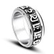 Tibetan Om Mani Padme Hum Titanium Steel Spinner Ring Tibetan Om Mani Padme Hum Titanium Steel Spinner Ring