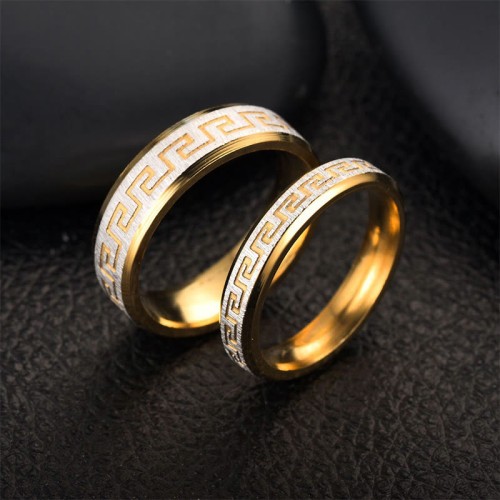 Tibetan Great Wall Pattern Balance Ring