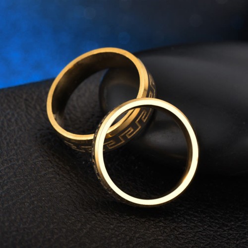 Tibetan Great Wall Pattern Balance Ring