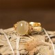 Hetian Jade Egg Heart-shaped Copper Luck Ring Hetian Jade Egg Heart-shaped Copper Luck Ring