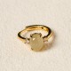 Natural Hetian Jade Copper Prosperity Ring