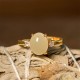 Natural Hetian Jade Copper Prosperity Ring