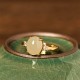 Natural Hetian Jade Copper Prosperity Ring